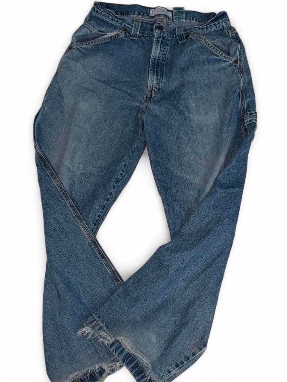 Vintage 90s Levi Strauss Signature Retro Light Blue Denim Distressed Jeans 32x30